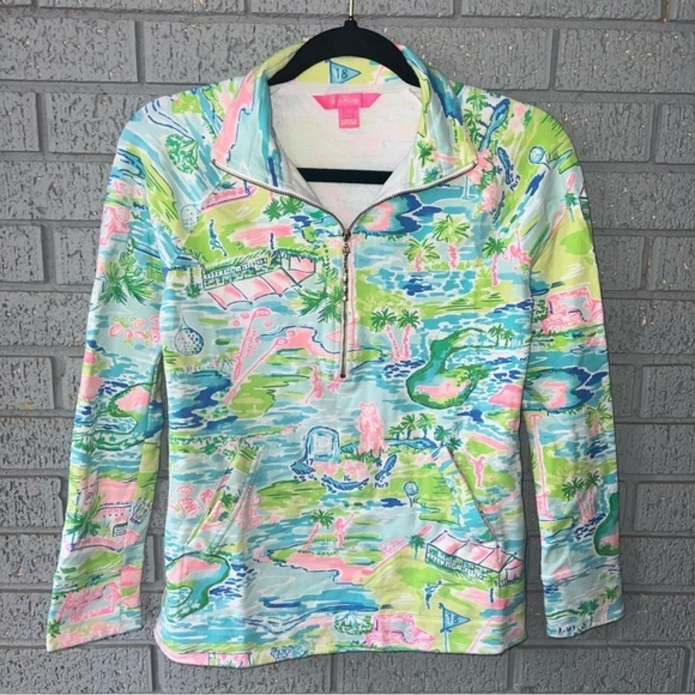 Lilly Pulitzer The Honda Classic Skipper Popover XXS Preppy Sorority Cute Bright